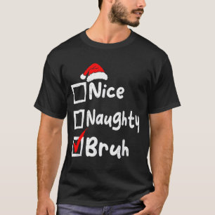 Camiseta Legal Travesso Irmão Meninos Lista de Natal Divert