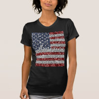 Legal trendy America flag brilhando brilho falso
