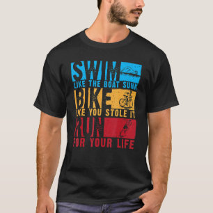 Camiseta Legal Triathlon Para Homens Cargueiros, Natação De