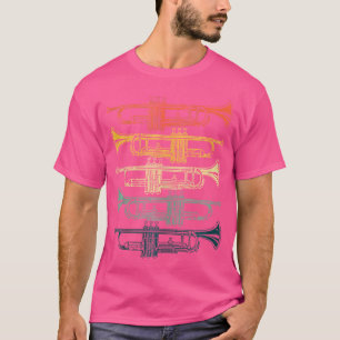 Camiseta Legal Trompete Para Homens Mulheres Marchando Band