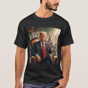 Camiseta Legal TRUMP do Coelho MAGA cercada por BUNNYS engr