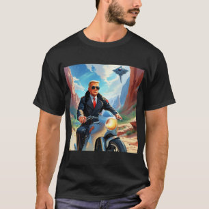 Camiseta legal Trump Motorcycle Alienígena Planet Spaceship