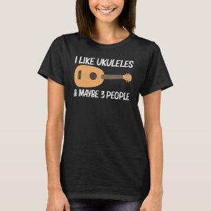 Camiseta Legal Ukulele Para Homens Instrumento Musical Para