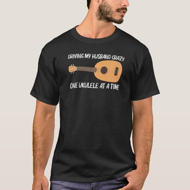 Camiseta Legal Ukulele Para Mulheres Instrumento Musical Mã (Frente)