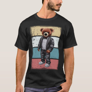 Camiseta Legal ursinho com fundo retroativo