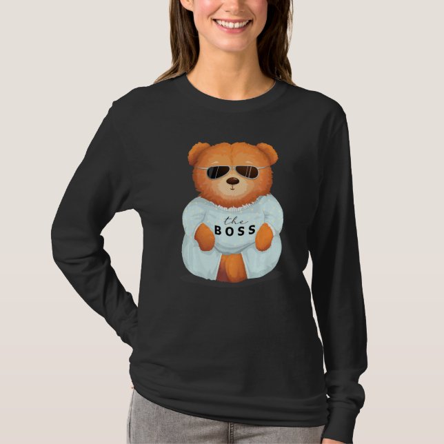Camiseta Legal Urso De Teddy Com Óculos De Sol Ursinho O Bo (Frente)