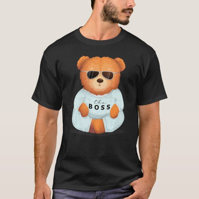 Camiseta Legal Urso De Teddy Com Óculos De Sol Ursinho O Bo (Frente)