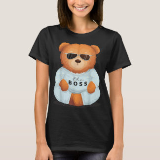 Camiseta Legal Urso de Teddy com Ursinho de Óculos Solares,