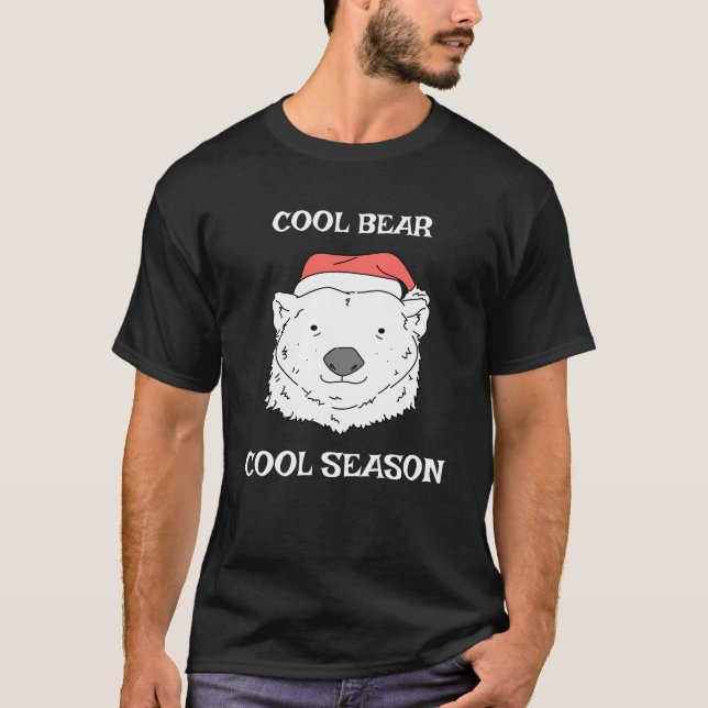 Camiseta Legal Urso Legal da Época de Natal Bonito (Frente)