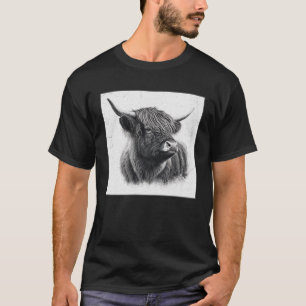 Camiseta Legal Vaca do Planalto Ilustração da Nata Negra Mu