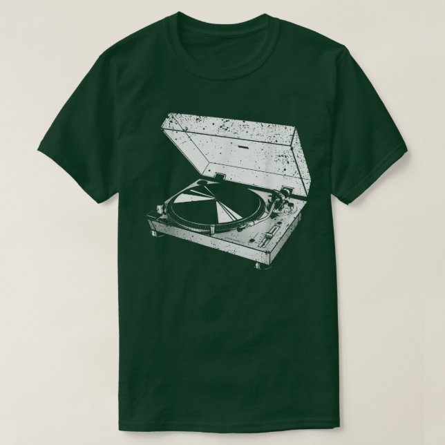Camiseta Legal Vinil Record Lover Design para Homens Vinil (Frente do Design)