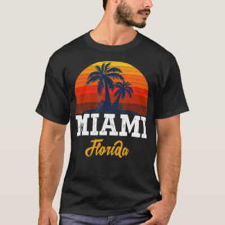 Camiseta Legal Vintage Miami Beach Skyline I Love Miami Flo