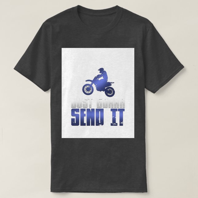 Camiseta Legal Vou Enviar Uma Bicicleta E Motocross Gr (Frente do Design)