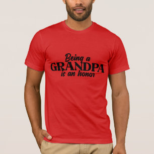 Camiseta Legal vovô palavra arte honra