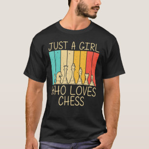 Camiseta Legal Xadrez Para Meninas Jovens Jogador De Xadrez