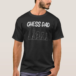 Camiseta Legal Xadrez Para O Pai Pai Rei Rainha Rook Knight