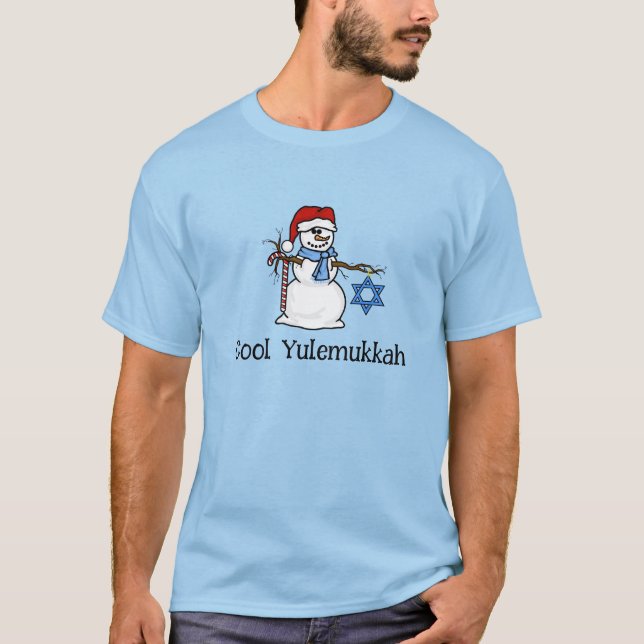 Camiseta Legal Yulemukkah Chrismukkah Snowman T-Shirt (Frente)