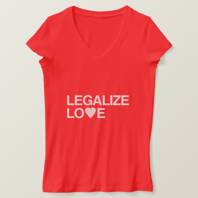 CAMISETA LEGALIZAR AMOR (Frente do Design)