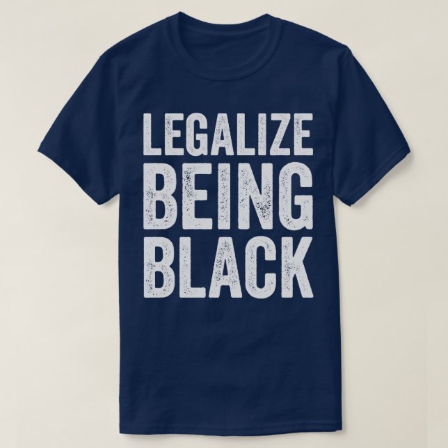 Camiseta Legalizar como negro (Frente do Design)