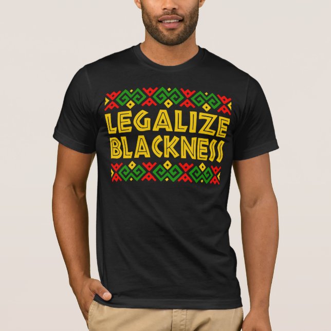 Camiseta Legalizar o orgulho negro africano (Frente)