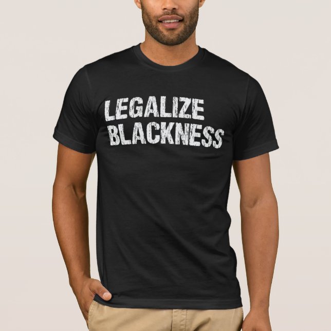 Camiseta Legalizar o orgulho negro africano (Frente)