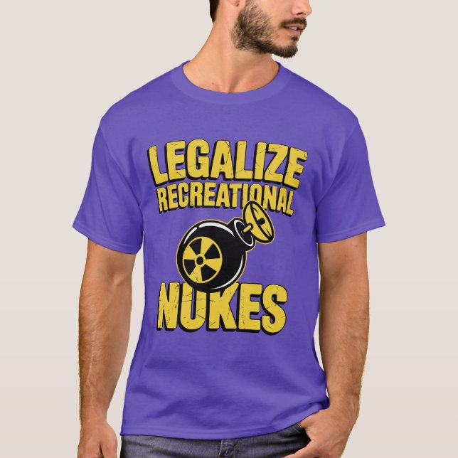 CAMISETA LEGALIZAR OS NUKES RECREATIVOS (Frente)