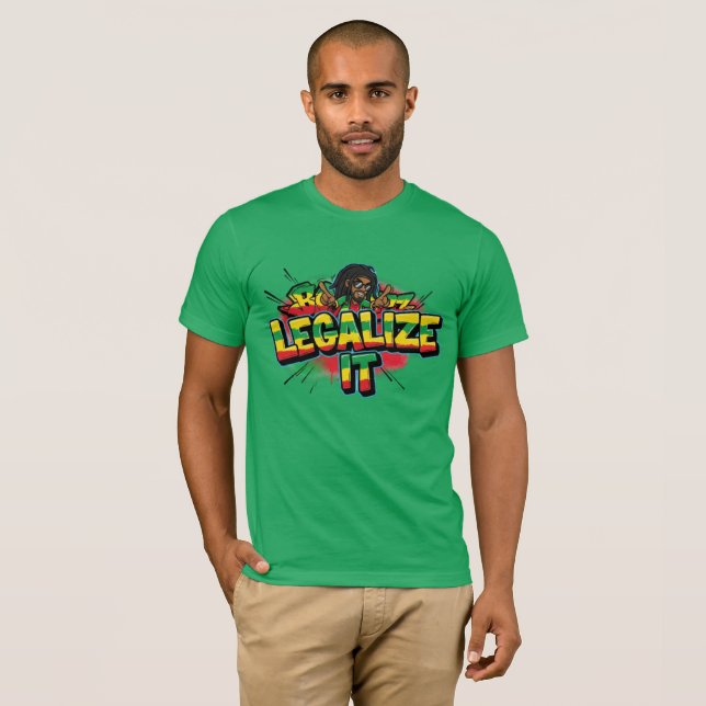Camiseta Legalizar regulamentação de ti (Frente Completa)