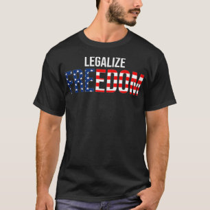 Camiseta Legalize a liberdade e acabe com o bloqueio