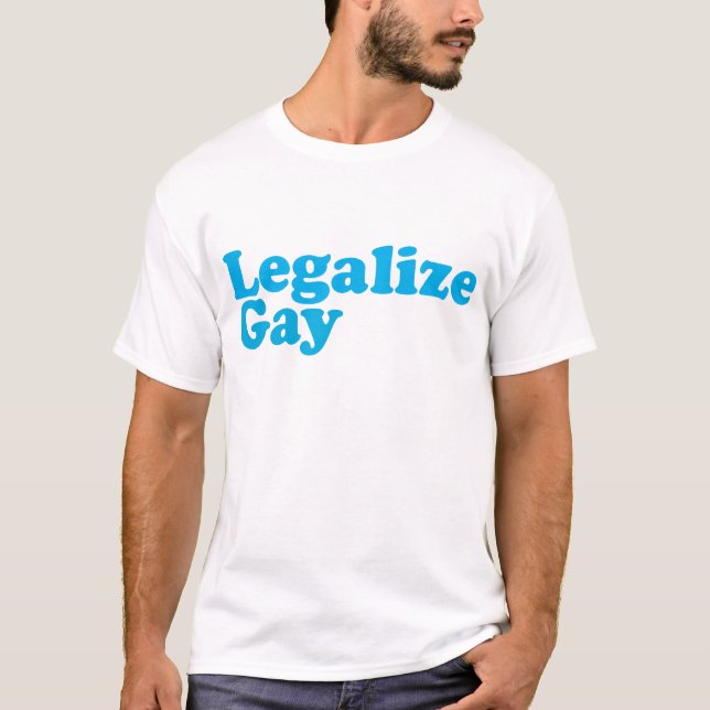 Camiseta Legalize azuis bebés alegres (Frente)