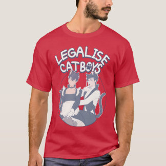 Camiseta Legalize Catboys Garota Anime