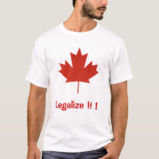 Camiseta Legalize-o, Canadá, folha de bordo