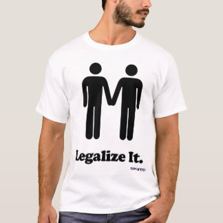Camiseta Legalize o casamento dos homem gay