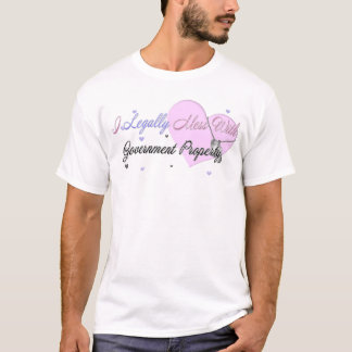 Camiseta Legalmente confusão com propriedade de governo