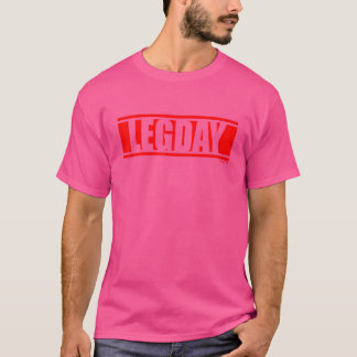Camiseta Legday Red Gym Malhação Workout Gym - Letra Vermel