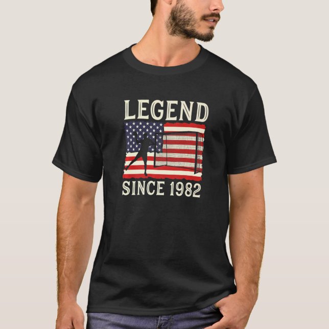 Camiseta Legend Handball Player Since 1982 Handballer Handb (Frente)