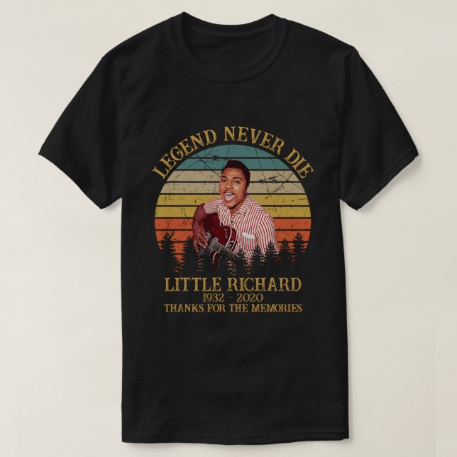 Camiseta Legend Little Richard Thank You For The Memories (Frente do Design)