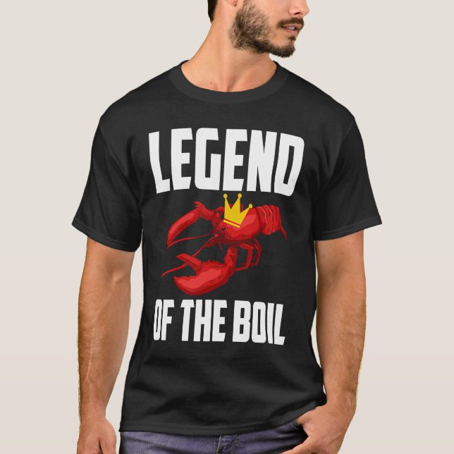 Camiseta Legend Of The Boil Crawfish Crustaceans Crayfish   (Frente)