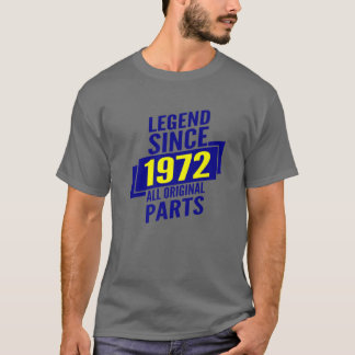 Camiseta Legend Since 1972 50Th Birthday Gifts Men All Orig