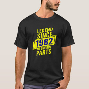 Camiseta Legend Since 1982 40Th Birthday Gifts Men All Orig