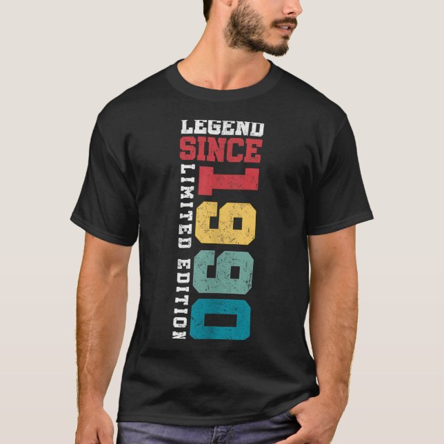 Camiseta Legend Since 1990 Limited Edition 35 Year Old 35th (Frente)