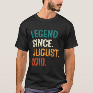 Camiseta Legend Since August 2010 13Th For