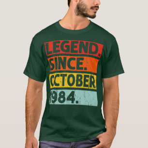 Camiseta Legend Since October 1984 38th Birthday 38 Years O