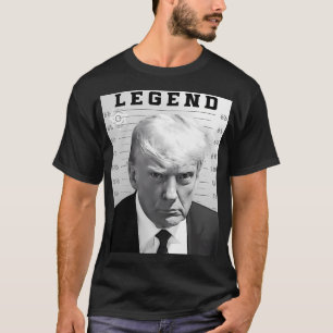 Camiseta Legend Trump Mug Shot - Donald Trump Mug Shot - Ne