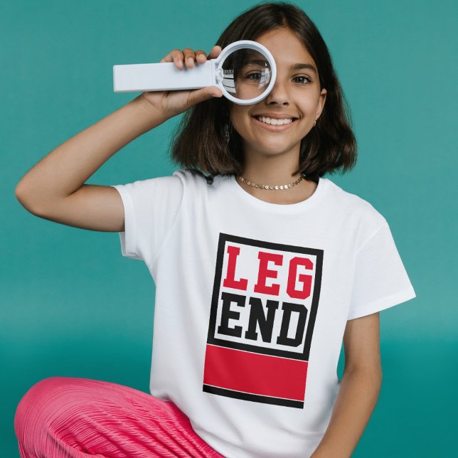 Camiseta Legenda (legend typography kids tshirt)