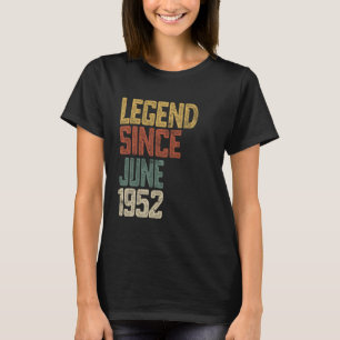 Camiseta Legenda 1952 Homens de 73 Anos Mulheres Desde 73 d