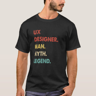 Camiseta Legenda 1 do Homem do Designer UX