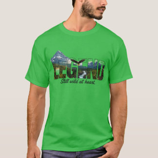 Camiseta Legenda Ainda Selvagem no Gráfico Outdoor