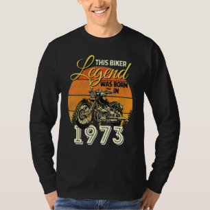 Camiseta Legenda Biker Men A Motocicleta Legend Foi Nascer