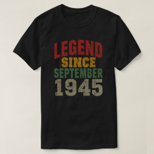 Camiseta Legenda Clássica Desde O Gráfico De Setembro De 19
