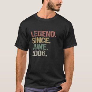 Camiseta Legenda Com 15 Anos De Idade Desde Junho De 2006 1